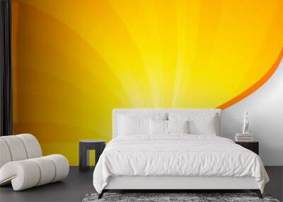 Vector orange background Wall mural