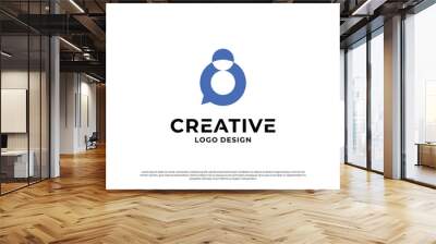 Creative letter O logo design template. Initial letters O logo vector. Wall mural