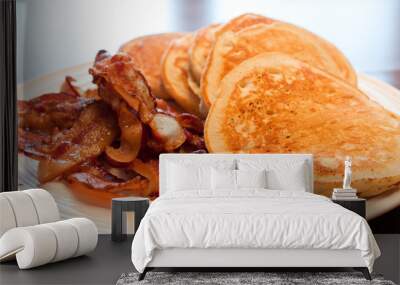 Pancakes and Bacon Wall mural