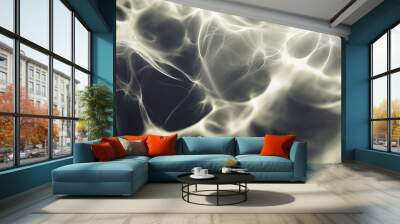 A clot of mystical energy. Fantastic background, convex texture. Gradient texture with refraction effect and rays. Color dynamic play and glare. Wall mural