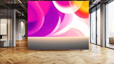 background bright abstract texture blank pattern colorful gradient light wallpaper graphic color blue design multicolor vivid art blur shape smooth purple illustration futuristic glow modern banner Wall mural