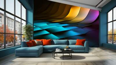 motion futuristic design speed transparent digital power beam magic curve wave shine movement technology graphic illustration flow fast blur spark swirl night modern color art stripe lens red space Wall mural