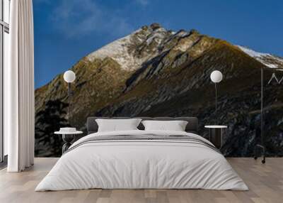 alps mountains clouds autumn  Wall mural