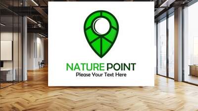 nature point logo template illustration Wall mural