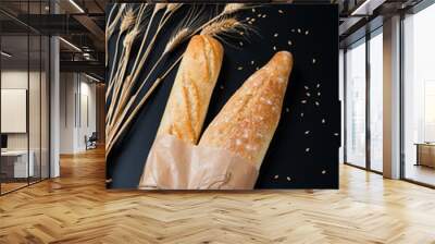 assortment of baguettes bread Wall mural