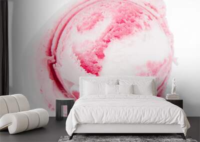 Ice Cream Scoop, top view Wall mural