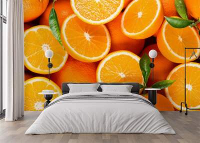 slices of citrus fruits - oranges Wall mural