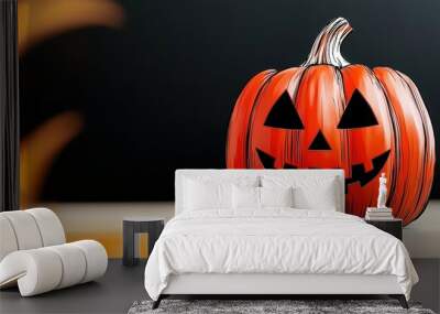  Halloween design with Gothic and fantasy themes, pumpkin  Wall mural