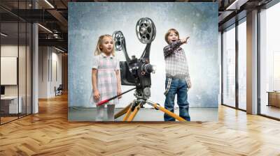 Children in a cinema Wall mural