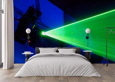 laser installation for creation of light effects on musical show Wall mural