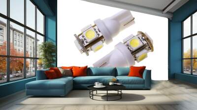 two led lamp for auto with 5 smd leds Wall mural