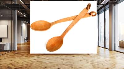 Two wooden spoons Wall mural