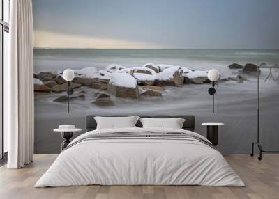 Winter sea landscape 2 Wall mural