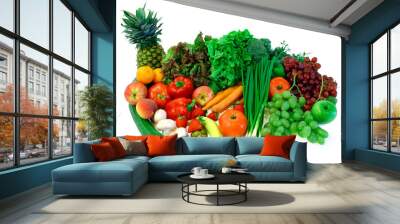 vegetables and fruits arrangement  2 Wall mural