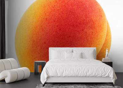 Apricot isolated on transparent background. Wall mural