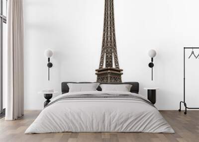 Eiffel tower isolated. Wall mural