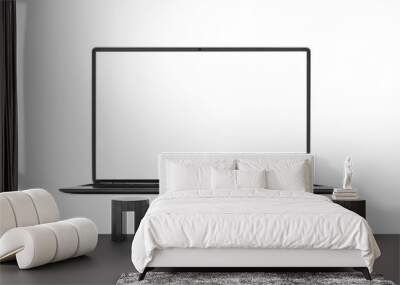 Laptop isolated on white. Wall mural