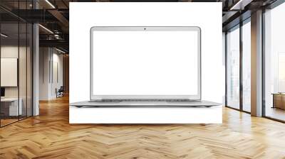 Laptop isolated on white. Wall mural