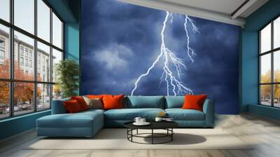 Lightning strike Wall mural