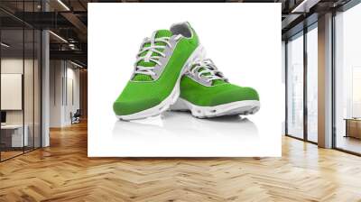 Unbranded modern sneakers. Wall mural