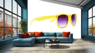 Yellow sun glasses  Wall mural