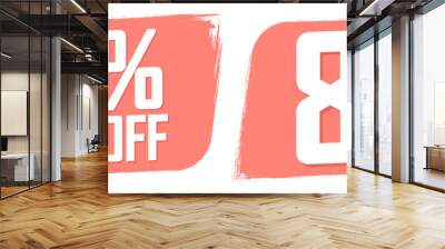 Set Sale banners design template, discount tags, app icons, vector illustration Wall mural