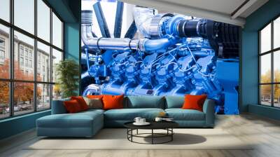 Diesel engine for boat Wall mural