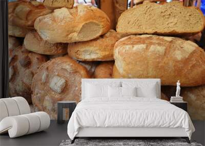   fresh baked buns Wall mural