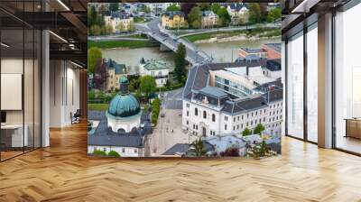 View of the city of Salzburg Wall mural