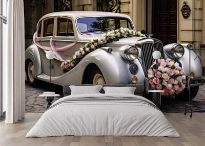 wedding car decoration Wall mural