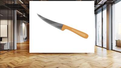 Vector knive for butcher shop. Kitchen knive Utensil for cooking. Wall mural