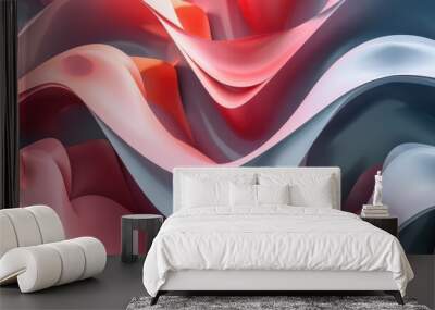 Abstract Wavy Design Wall mural