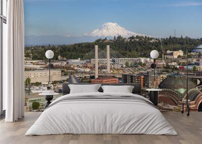 view of downtown Tacoma  Wall mural