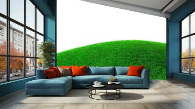 Vector green hill Wall mural