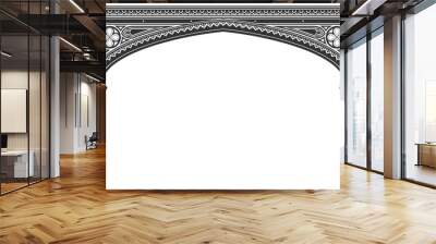 Wide Gothic arch of a bridge or entrance Wall mural