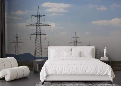 Power lines Wall mural