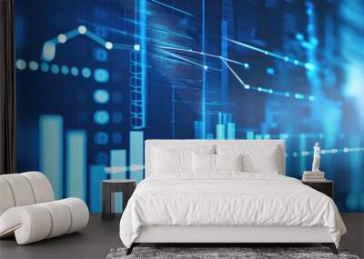 Banner marketing and data analyse Wall mural