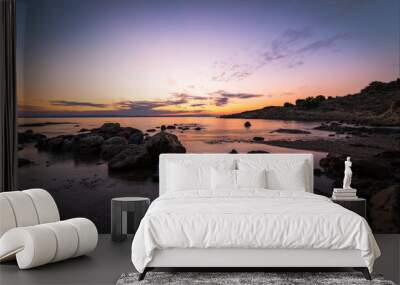 Sunset on the Beach Wall mural