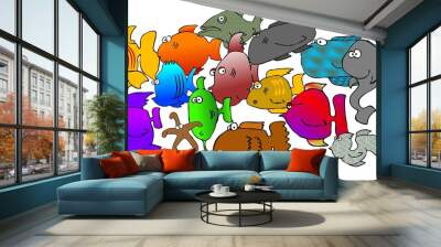 assorted fish Wall mural