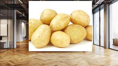 Raw potatoes Wall mural