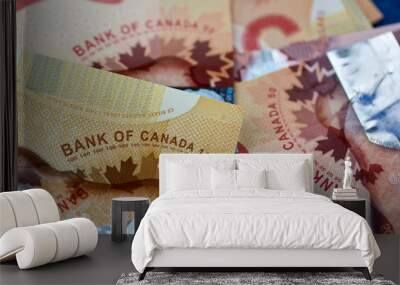 canadian dollars concept Wall mural