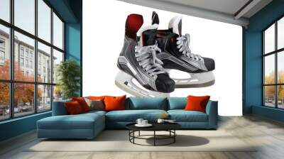 hockey skates isolated on white background Wall mural