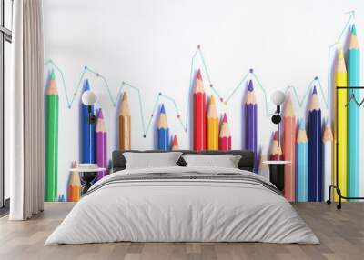 Colour pencils Wall mural