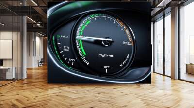 Hybrid car tachometer panel Wall mural