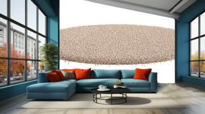 Round carpet isolated on white background Wall mural