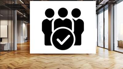 Vector line icon for capable. able illustration sign. adept symbol. adequate logo. Wall mural