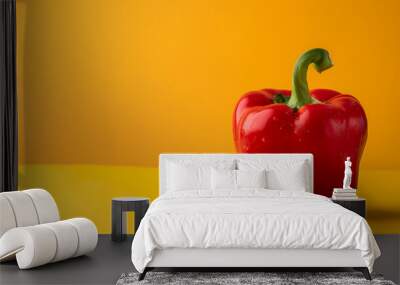 Red bell pepper Wall mural