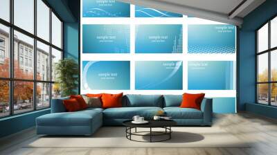 abstract Business card templates Wall mural