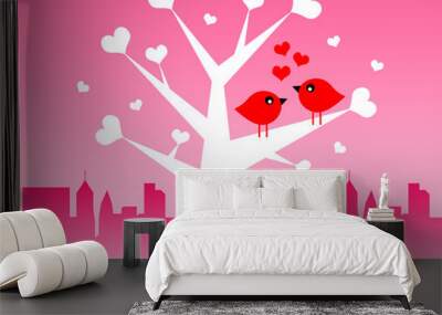 Love birds Wall mural