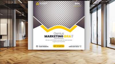 Digital marketing web banner and social media post template Wall mural